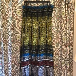 Tube top, side slit dress